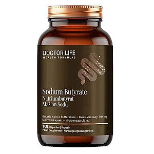DOCTOR LIFE Maślan Sodu 1000m suplement diety 100 kapsułek