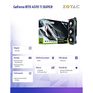 Karta graf. Zotac GeForce RTX 4070 Ti SUPER AMP AIRO