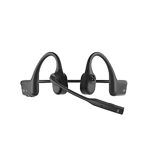 SHOKZ OpenComm2 UC 2025 Upgrade Wireless Bluetooth Bone Conduction Videoconferencing Headset with USB-C Charging Port and USB-A adapter | 16 Hr Talk Time, 29m Wireless Range, 1 Hr Charge Time | Includes Noise Cancelling Boom Mic and Dongle, Black