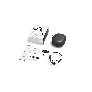 SHOKZ OpenComm2 UC 2025 Upgrade Wireless Bluetooth Bone Conduction Videoconferencing Headset with USB-C Charging Port and USB-A adapter | 16 Hr Talk Time, 29m Wireless Range, 1 Hr Charge Time | Includes Noise Cancelling Boom Mic and Dongle, Black