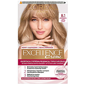 Краска для волос L&#39;OREAL Excellence Creme 8.1 Светло-русый пепельный