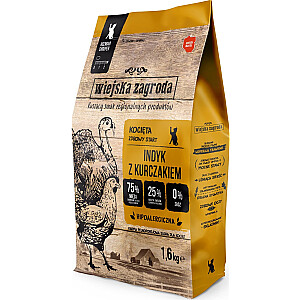 Karma sucha dla kota Indyk z kurczakiem (kociak) 1,6kg