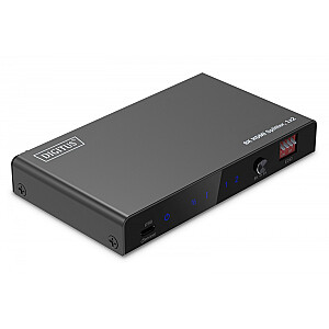 Rozdzielacz/Splitter HDMI 1x2, 8K/60Hz (4:4:4) z HDR, 48 Gbps, HDCP 2.3. Toslink / Stereo , EDID