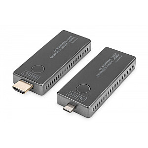 Przedłużacz/Extender USB-C - HDMI bezprzewodowy 30m UHD 4K30Hz audio (zestaw) 