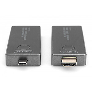 Przedłużacz/Extender USB-C - HDMI bezprzewodowy 30m UHD 4K30Hz audio (zestaw) 