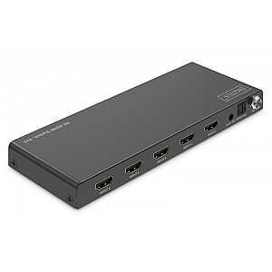 Przełącznik / Switch HDMI 4x1, 8K/60Hz (4:4:4) z HDR, 48 Gbps, HDCP 2.3, Toslink / Stereo, EDID