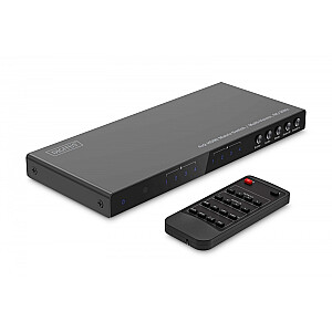 Przełącznik/Matrix HDMI 4/2-porty 4K/30Hz UHD HDCP 1.4 audio z pilotem