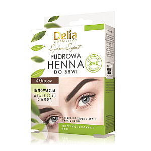 DELIA Henna do brwi pudrowa 4.0 Brąz 4g