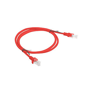 PATCHCORD KAT.5E UTP 1M CZERWONY FLUKE PASSED LANBERG 10-PACK