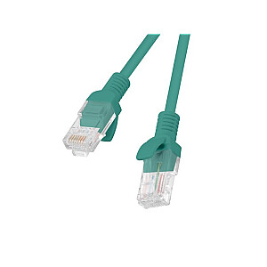 Patchcord KAT.6 UTP 0,25M GREEN FLUKE PASSED LANBERG 10-PACK