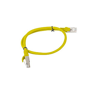 PATCHCORD KAT.6 UTP 0,5M ЖЕЛТЫЙ FLUKE PASSED LANBERG 10-PACK