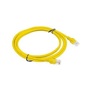 PATCHCORD KAT.6 UTP 2M ЖЕЛТЫЙ FLUKE PASSED LANBERG 10-PACK