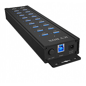 Hub IB-HUB1720-U3 20 port HUB, 96 WATT PSU, 18 x USB-A Port,2 x USB port do ładowania