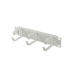 Organizer kabli 10 cali z 3 metalowymi uchwytami TYP B szary