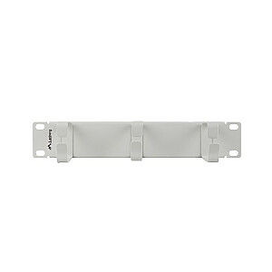 Organizer kabli 10 cali z 3 metalowymi uchwytami TYP B szary