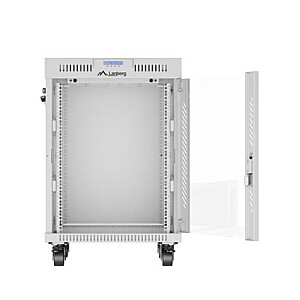 Szafa stojąca rack 19 cali 15U 600X600 szara LCD flack pack 