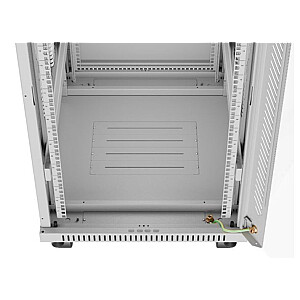 Напольный шкаф 19&#39;&#39; 22U 600x800 с серой стеклянной дверью и ЖК-дисплеем в упаковке 