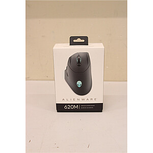 SALE OUT. Dell Alienware Wireless Gaming Mouse - AW620M (Dark Side of the Moon) | Dell | Gaming Mouse | AW620M | Wired/Wireless | Alienware Wireless Gaming Mouse | Dark Side of the Moon | USED, SCRATCHES ON BACK