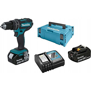 Makita DHP482RFJ 18V akumuliatorinis gręžtuvas/suktuvas, 2 x 3Ah baterijos