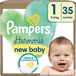 Подгузники Pampers Harmonie Baby, размер 1, 2-5 кг, 35 шт.