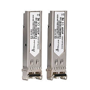 Moduł SFP 1.25G 2-pak 1,25Gbps, LC/UPC, 850nm, 550m, multi mode, DOM 