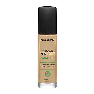 MISS SPORTY Тональный крем для лица Naturally Perfect Match 10 Теплый 30 мл