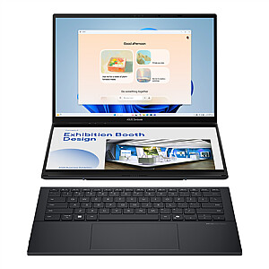 Asus Zenbook Duo UX8406CA-PZ068X | Bazalto pilka | 14 colių | OLED | Jutiklinis ekranas | 3K | 2880 x 1800 pikselių | Blizgus | Intel Core Ultra 9 | 285H | 32 GB | LPDDR5X | Kietojo kūno disko talpa 2000 GB | Intel Arc Graphics | Windows 11 Pro | 802.11be | Bluet