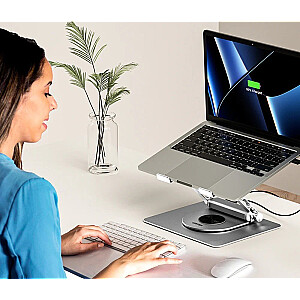 ПОДСТАВКА ДЛЯ НОУТБУКА UNITEK СО СЪЕМНЫМ КОНЦЕНТРАТОРОМ USB-C