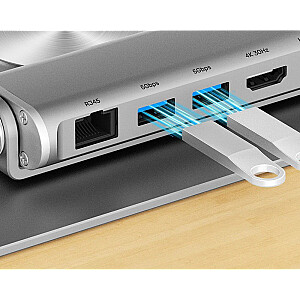 ПОДСТАВКА ДЛЯ НОУТБУКА UNITEK СО СЪЕМНЫМ КОНЦЕНТРАТОРОМ USB-C