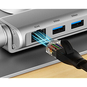 ПОДСТАВКА ДЛЯ НОУТБУКА UNITEK СО СЪЕМНЫМ КОНЦЕНТРАТОРОМ USB-C