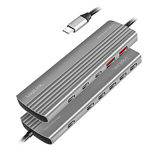 Hub USB3.2 Gen2, 2xUSB A, 2x USB-C, PD, 100W 