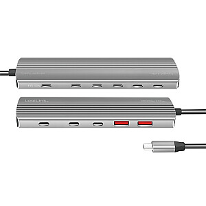 Hub USB3.2 Gen2, 2xUSB A, 2x USB-C, PD, 100W 