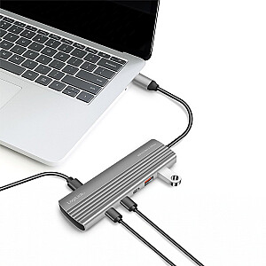 Hub USB3.2 Gen2, 2xUSB A, 2x USB-C, PD, 100W 