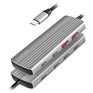 Концентратор USB3.2 Gen2,2xUSB-A, 5X USB-C, PD. 100 Вт 