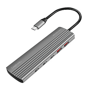 Концентратор USB3.2 2xUSB-A, 8x USB-C, PD, 100 Вт 