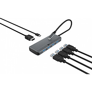 IB-DK4022a-CPD Док-станция 6 в 1, HDMI, USB, PD 