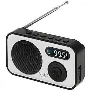 Adler | PLL AM/FM Digital Radio | AD 1906 | Alarm function | White/Black