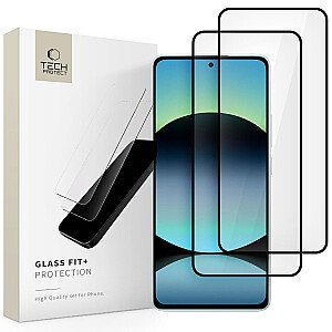 ЗАКАЛЕННОЕ СТЕКЛО TECH-PROTECT GLASS FIT+ 2-PACK XIAOMI REDMI NOTE 14 4G | 5G ЧЕРНЫЙ