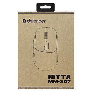 MOUSE DEFENDER NITTA MM-307 RF+BT OPTIC 1600dpi 6P WHITE