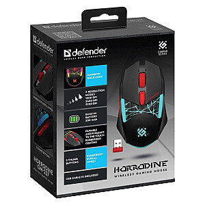 MOUSE DEFENDER GM-126 TISA RF+BT OPTIC 1600dpi 6P BLACK