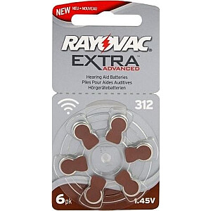 Rayovac Extra Advanced PR41 Baterija 6 vnt.