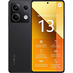 Xiaomi Redmi Note 13 5G išmanusis telefonas 8/256 GB juodas (51374)