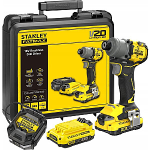 Бесщеточный ударный гайковерт Stanley FATMAX 18 В V20 190 Нм SFMCF830D2K-QW