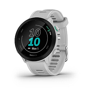 Garmin Forerunner 55 с пульсометром HRM Elevate (белая / белая полоса)