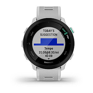 Garmin Forerunner 55 с пульсометром HRM Elevate (белая / белая полоса)