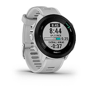 Garmin Forerunner 55 с пульсометром HRM Elevate (белая / белая полоса)