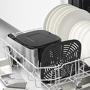 Фритюрница Tefal Easy Fry Mega EY855D10 Single 7,5 л Отдельно стоящая 2020 Вт Фритюрница с горячим воздухом Черная, Нержавеющая сталь