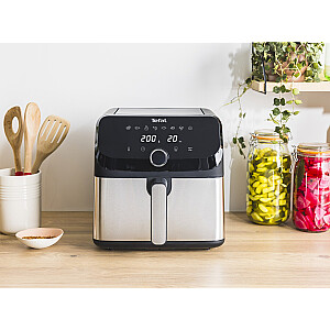 Фритюрница Tefal Easy Fry Mega EY855D10 Single 7,5 л Отдельно стоящая 2020 Вт Фритюрница с горячим воздухом Черная, Нержавеющая сталь