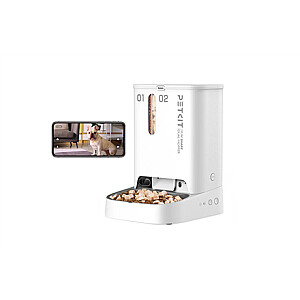 PETKIT | Tiektuvas su kamera | P591 YumShare Dual-Bunker | Talpa 2+3 L | Baltas