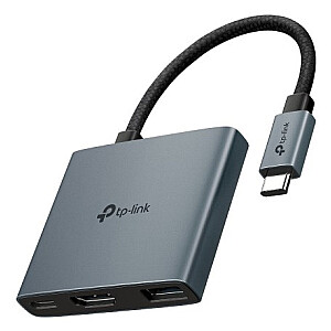 TP-Link UH3020C USB Type-C 5000 Mbps sąsajos šakotuvas pilkas